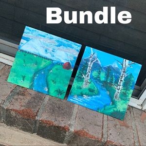 Bundle 2 acrylic paintings